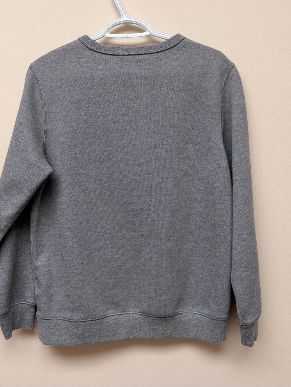 Ralph Lauren Gray Crewneck Sweatshirt with Embroidered Polo Player - Picture 4 of 5